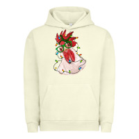 Pigment Pistachio christmas rooster with lights Urban Hoodie - RanaPortraitStore