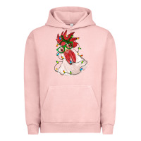 Pigment Salmon christmas rooster with lights Urban Hoodie - RanaPortraitStore
