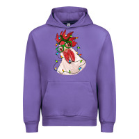 Tulip christmas rooster with lights Urban Hoodie - RanaPortraitStore