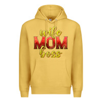 Antique Gold wife mom boss Premium Hoodie - texasbilliewilder