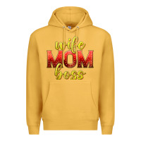 Mustard wife mom boss Premium Hoodie - texasbilliewilder
