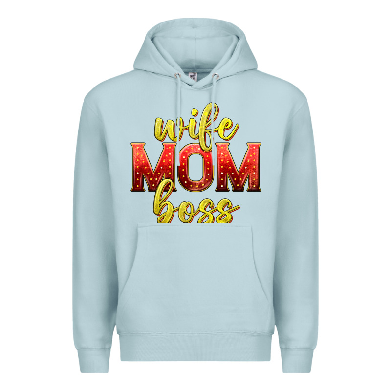 Wife Mom Boss Premium Hoodie by texasbilliewilder | Teevron