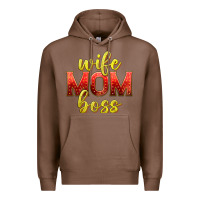 Chestnut wife mom boss Premium Hoodie - texasbilliewilder