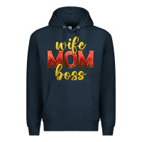 Navy wife mom boss Premium Hoodie - texasbilliewilder