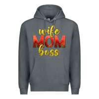 Rock wife mom boss Premium Hoodie - texasbilliewilder