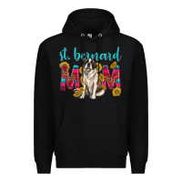 Black western st bernard mom Premium Hoodie - texasbilliewilder