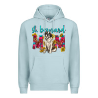 Blue Mist western st bernard mom Premium Hoodie - texasbilliewilder