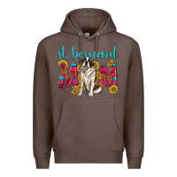 Coffee western st bernard mom Premium Hoodie - texasbilliewilder