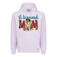 Lilac western st bernard mom Premium Hoodie - texasbilliewilder
