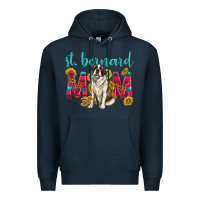 Navy western st bernard mom Premium Hoodie - texasbilliewilder