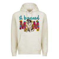 Oatmeal Heather western st bernard mom Premium Hoodie - texasbilliewilder