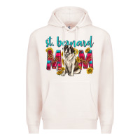 Pale Pink western st bernard mom Premium Hoodie - texasbilliewilder