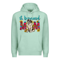 Seafoam western st bernard mom Premium Hoodie - texasbilliewilder