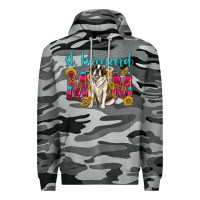 Slate Camo western st bernard mom Premium Hoodie - texasbilliewilder