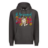 Smoke western st bernard mom Premium Hoodie - texasbilliewilder
