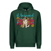 Sports Green western st bernard mom Premium Hoodie - texasbilliewilder