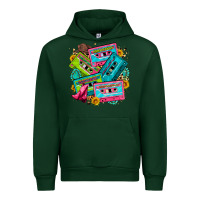 Forest Green 90's country cassette tapes Urban Hoodie - Zillion Design Studio