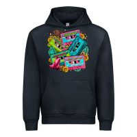 Navy 90's country cassette tapes Urban Hoodie - Zillion Design Studio