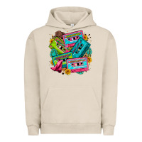 Pigment French Oak 90's country cassette tapes Urban Hoodie - Zillion Design Studio