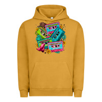 Pigment Peanut Butter 90's country cassette tapes Urban Hoodie - Zillion Design Studio