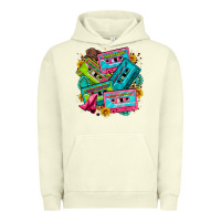 Pigment Pistachio 90's country cassette tapes Urban Hoodie - Zillion Design Studio