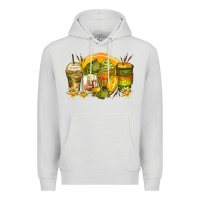 Dove Grey frog coffee cups Premium Hoodie - Zillion Design Studio