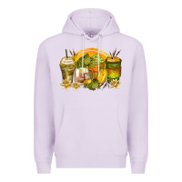 Lilac frog coffee cups Premium Hoodie - Zillion Design Studio