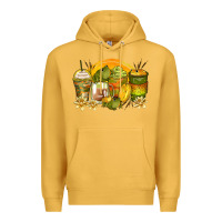 Mustard frog coffee cups Premium Hoodie - Zillion Design Studio