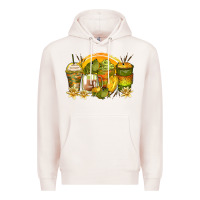 Pale Pink frog coffee cups Premium Hoodie - Zillion Design Studio