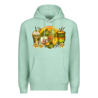 Seafoam frog coffee cups Premium Hoodie - Zillion Design Studio