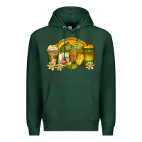 Sports Green frog coffee cups Premium Hoodie - Zillion Design Studio