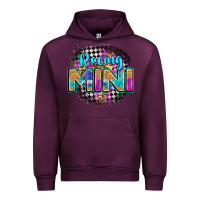 Mauve Wine racing mini Urban Hoodie - Zillion Design Studio