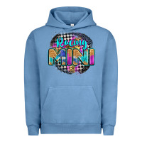 Pigment Pebble Blue racing mini Urban Hoodie - Zillion Design Studio