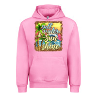 Fuchsia Pink salt water and sunshine Urban Hoodie - texasbilliewilder