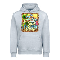Heather Grey salt water and sunshine Urban Hoodie - texasbilliewilder