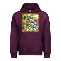 Mauve Wine salt water and sunshine Urban Hoodie - texasbilliewilder