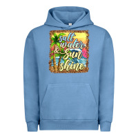 Pigment Pebble Blue salt water and sunshine Urban Hoodie - texasbilliewilder