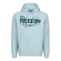 Blue Mist it's freezing season winter Premium Hoodie - RanaPortraitStore