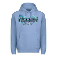 Colony Blue it's freezing season winter Premium Hoodie - RanaPortraitStore