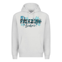 Dove Grey it's freezing season winter Premium Hoodie - RanaPortraitStore