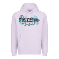Lilac it's freezing season winter Premium Hoodie - RanaPortraitStore