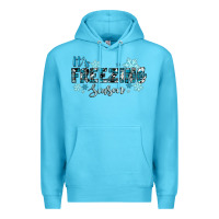 Ocean Blue it's freezing season winter Premium Hoodie - RanaPortraitStore