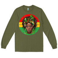 Army Green black women Long Sleeve Tee - BarkalooDesign
