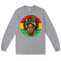 Heather Grey black women Long Sleeve Tee - BarkalooDesign