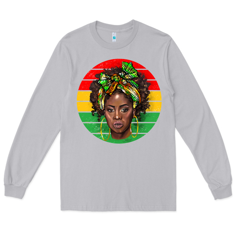Black Women Long Sleeve Tee by BarkalooDesign | Teevron