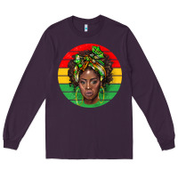 Plum black women Long Sleeve Tee - BarkalooDesign