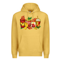 Antique Gold crawfish coffee cups Premium Hoodie - Zillion Design Studio