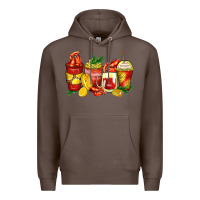 Coffee crawfish coffee cups Premium Hoodie - Zillion Design Studio