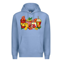 Colony Blue crawfish coffee cups Premium Hoodie - Zillion Design Studio