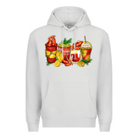 Dove Grey crawfish coffee cups Premium Hoodie - Zillion Design Studio